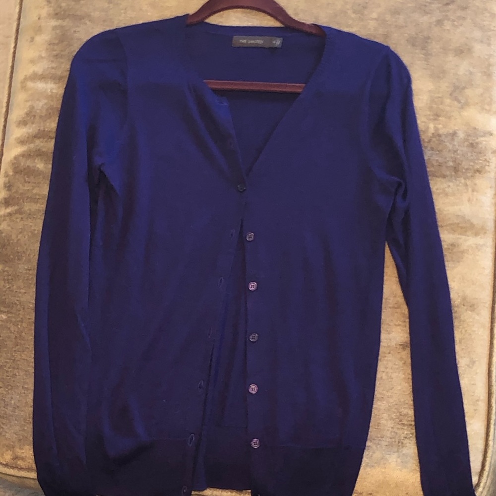 The Limited cardigan, purple, size S